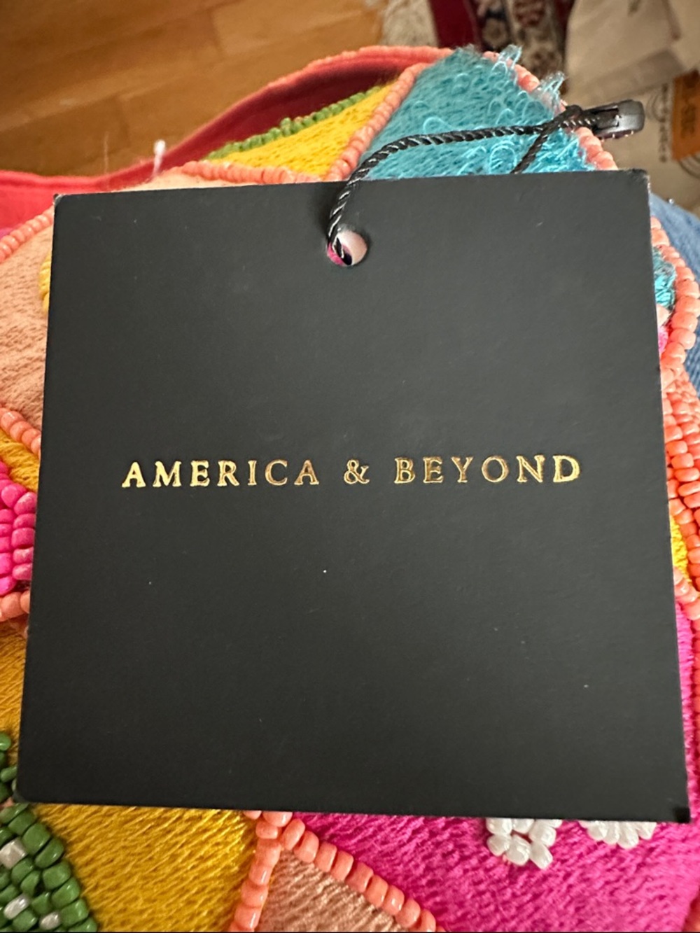 Beaded Fruit Patchwork Shoulder Bag by America & Beyond - Picture 8 of 8